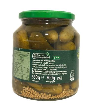 Khne Schlemmertpfchen Mild-Spicy Gherkins with Balsamico Bianco 6-Pack (6x300g) | Extra Crunchy & Delicious International Shipping - Buy Online on GoSupps.com