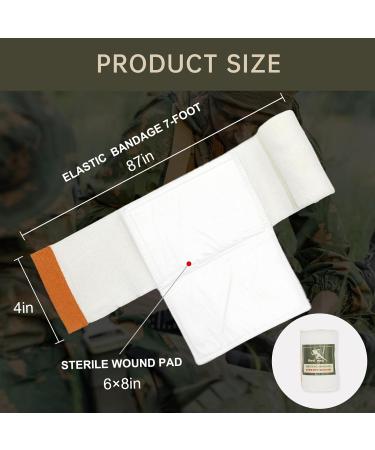 Self-Adhering Emergency Bandage Multifunctional Compression Trauma Wound Dressing for First Aid & Medical Kits (2 Pack) - Ideal for Combat & Self-Rescue - Buy Online on GoSupps.com