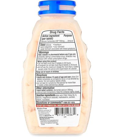 Equate Sugar-Free Antacid Extra Strength Chewable Tablets Orange Cream 750 mg 90 Count (Pack of 3) Total 270 Count - Buy Online on GoSupps.com