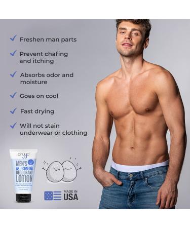 DRYYD Ball Deodorant for Men - Aluminum Free Anti-Chafing Powder with Hemp Seed Oil - Reduce Odor, Sweat, and Itch - Unscented Gift for Men - 5oz - Buy Online on GoSupps.com