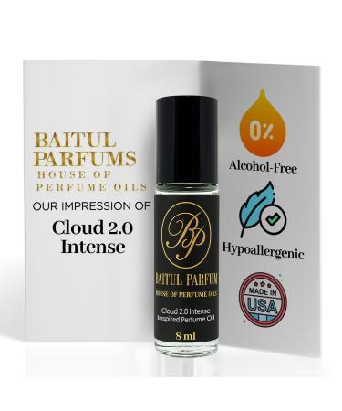 ASMARKET Comparable to Cloud 2.0 Intense Alcohol-Free Fragrance - 8ml Travel Size Perfume Oil in Glass Bottle Perfume Oil Roll On Rollerball for On The Go Use Long Lasting and 98% True-to-Scent