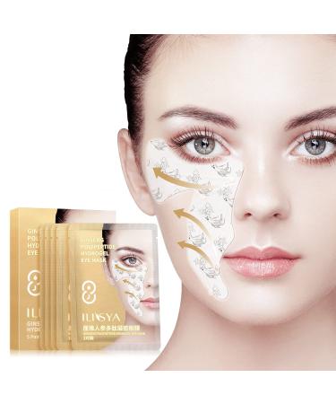 ILISYA Ginseng Under Eye Patches Skincare Dark Circles Under Eye Treatment Women Hydrating Under Eye Masks For Puffy Eyes Under Eye Gel Pads