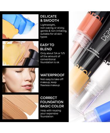 FREEORR Blue Foundation Mixing Pigment - Shade Adjuster & Color Corrector 0.67oz - Easy to Blend, Delicate & Smooth - Buy Online on GoSupps.com