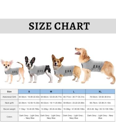 Gojiny Dog Anxiety Jacket - Calming Coat for Stress Relief | Light Grey | Size M - International Shipping Available - Buy Online on GoSupps.com