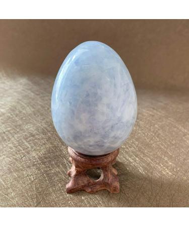 Celestite Quartz Crystals Stone Egg Gemstones Natural and Minerals Fontaine Decoration Maison Spiritual Engel arredo casa - (Size: 60-75mm) Full of Texture - Buy Online on GoSupps.com