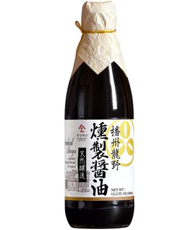 Soy Sauce Smoked Neoteric, 500 Days Aged, Japanese Artisanal Handmade, Naturally Brewed, No Additives, Non-GMO, Made in Japan(360ml)?YAMASAN?