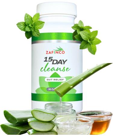 ZAFiNCO Gut Relief-15 Day Colon Cleanse n Detox Intestinal Cleanse for Men&Women. Advanced Constipation Relief Non-GMO Colon Cleanse Probiotics 30 Capsules 1-2 Daily-Made in The USA - Buy Online on GoSupps.com