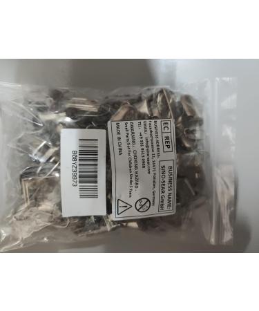 Buy 50 Metal Pacifier Clips - Durable Pacifier Chains for Babies | Nuckel Clip & Toy Holder - Silver - Buy Online on GoSupps.com