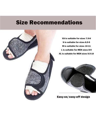 Open Toe Diabetic Shoes for Swollen Feet | Adjustable Extra Wide Walking Sandals Soft & Comfortable for Indoor/Outdoor Use - Buy Online on GoSupps.com