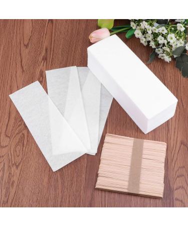 MILISTEN 400 Pcs Wax Strips Sticks Kit Non-woven Waxing Strips Wax Applicator Sticks Removal Strip for Facial Body Skin Removal - Buy Online on GoSupps.com