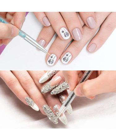 8pcs Nail Art Pen Set - Double Head Brushes & Replacement Sponge Heads for Professional Nail Design - Buy Online on GoSupps.com