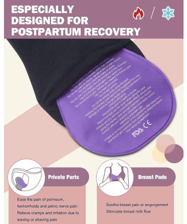 Perineal Ice Packs for Postpartum Pain Relief - Reusable Hot & Cold Pads for Pregnancy & Hemorrhoids - Includes 2 Ice Packs with 4 Washable Sleeves - 6 PCS - Buy Online on GoSupps.com