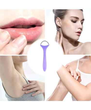 Xistuoz Facial Hair Remover Reusable Spring Epilator for Chin Washable Hair Remover for Back Nose Neck Lips Face Body Purple - Buy Online on GoSupps.com