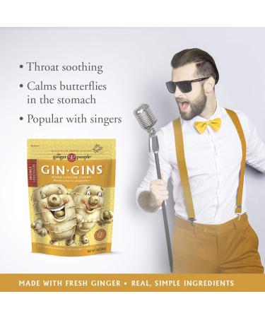 Ginger People Gin Gins Hard Candy - 3 oz (Pack of 2) | Natural Ginger Candy - Buy Online on GoSupps.com