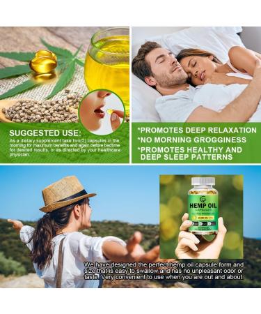 (2-Pack) High Potency Hemp Oil Capsules - 180 Veggie Softgels - 60,000 Maximum Strength, Immune System Support, Focus Calm, Relaxation, Mood, Pure Extract, Organic, Vegan, Non-GMO - Buy Online on GoSupps.com