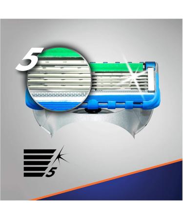 Gillette Fusion 5 ProGlide Power Razor Blades - Precision Trimmer & Glide Coating - 4 Replacement Blades for Effortless Shaving - Buy Online on GoSupps.com