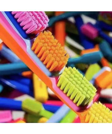 Soft Protective Toothbrushes for Sensitive Teeth - 10 Colorful Plastic Brushes | Extra Clean & Gentle Care | International Shipping - Buy Online on GoSupps.com