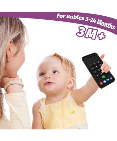 Teething Toys for Babies 2 Pack Baby Teething Toys Baby Toys 3-6 Months 6-12 Months Mobile Phone & Remote Control Teether for Baby Toddler Infant Baby Boy Girl Teether Chew Toys - Buy Online on GoSupps.com