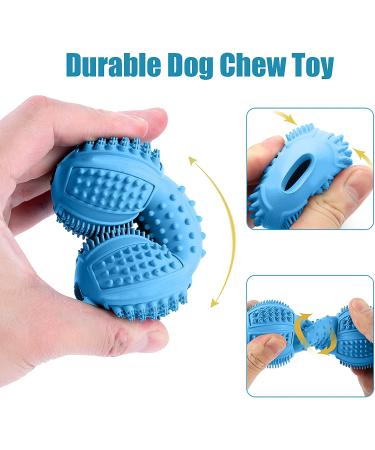 LUKITO Indestructible Dog Toys Dog Toys Indestructible for Dog Birthday Dog Chew Toys for Aggressive Chewers Tough Dog Toys for Medium/Large Dogs Dog Toys for Boredom with Rubber(3 Pack) colourful - Buy Online on GoSupps.com