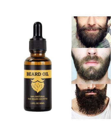 Ecoticfate Men's Beard Oil 30ml Growth Balm Revitalizing Beard Oil | Soften Moisture Smooth Natural Organic Hair Growth Nourish New Ecoticfate
