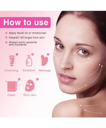 100% Natural Pink Gua Sha Heart Shape Stone for Facial Massage & Skin Care | Beauty Tool for Relaxation & Muscle Relief - Buy Online on GoSupps.com