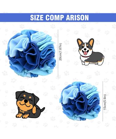 Interactive Sniffing Ball for Dogs | Washable Smell Training Toy | Stress Relief & Intelligence Game for Small & Medium Dogs - 20cm Colorful - Buy Online on GoSupps.com