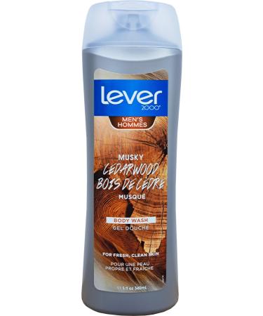 Lever 2000 Musky Cedarwood Body Wash for Men - 11.5 oz (340ml) - Fresh and Clean Skin with Bold Spices (1)