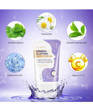Firming Lifting Neck Cream Gua Sha Neck Cream with Massage Roller Contains Vitamin C + E Retinol Serum & Hyaluronic Acid Reduce Wrinkles Fine Lines Neck and Jawline Lift A 4.2 Fl Oz (Pack of 1) - Buy Online on GoSupps.com