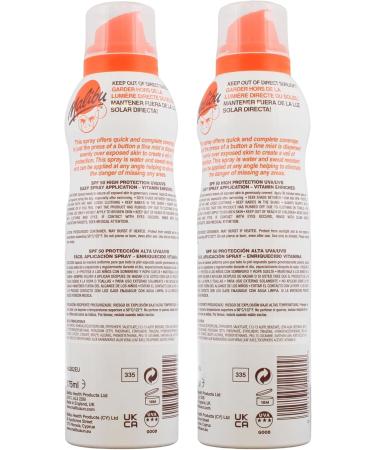 Malibu Sun SPF 50 Continuous Lotion Spray Sunscreen High Protection Vitamin Enriched Water Resistant 175ml - Buy Online on GoSupps.com