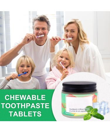 NOB Toothpaste Tablets Hydroxyapatite Chewable Toothpaste Eco-Friendly Travel Toothpaste Zero Waste Natural Paste Tabs(62Pcs) - Buy Online on GoSupps.com