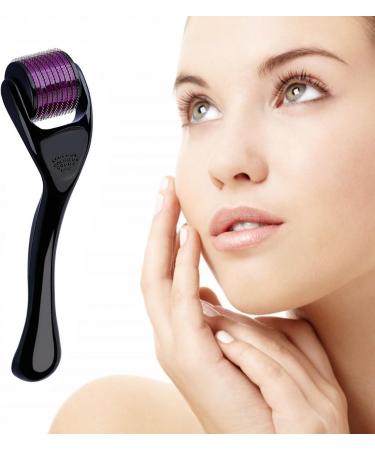 WEBSUN Derma Roller 1.0mm Micro Needle Face Roller for Stretch Marks Acne Scars Hair Loss Skin Needle Roller (1.0mm Black) - Buy Online on GoSupps.com