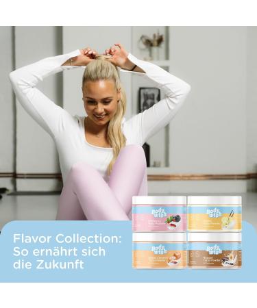Bodywish Mixed Tasty Powder - Low-Calorie Sugar Substitute | Natural Flavor | Vanilla Wildberry Nougat Salted Caramel | 4 x 150g Aroma Mix - Buy Online on GoSupps.com
