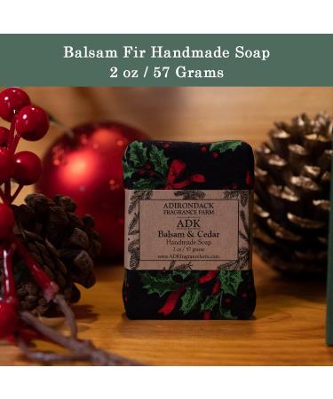 Balsam & Cedar All-Natural Soap Bar - 2oz Vegan Organic Soap for All Skin Types | Plant-Based Essential Oils | USA Made Gift for Men & Women - Buy Online on GoSupps.com