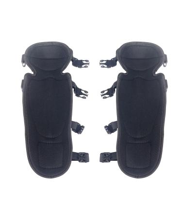 Shin Guard Brush with Comfortable Sponge Pad | Leg & Knee Guard for Cutting Grass - Black - Buy Online on GoSupps.com