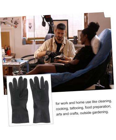 FOMIYES 6 Pairs Dying Hair Styling Accessories Black Barber Gloves Reusable Hair Coloring Gloves Black Rubber Gloves Reusable Hand Muffs for Men Mens Hair Dye Mens Glives Man Bulls Shampoo - Buy Online on GoSupps.com