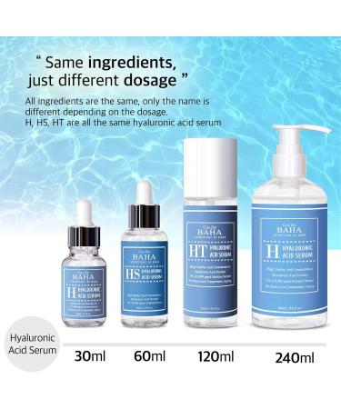 Pure 100 Hyaluronic Acid Serum for Face by CosDeBAHA Anti Aging Moisturizer Natural Collagen Plumping Booster Anti Wrinkle Formula! Drop of Youth Increase Skin Hydration Korean Skin Care 30ml - Buy Online on GoSupps.com