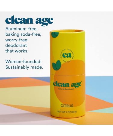 Citrus Natural Deodorant for Teens | Aluminum Free Baking Soda Free - Buy Online on GoSupps.com