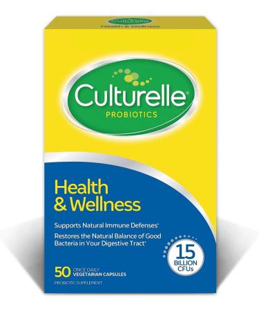 Culturelle Pro Strength Daily Probiotic Digestive Health Capsules 60 Count & Health Wellness Daily Probiotic Supplement 50 Count Bundle - Buy Online on GoSupps.com