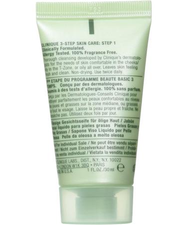 Clinique Liquid Facial Soap - Oily Skin Formula Travel Size 1oz - Gentle Cleanser for Oily Skin - Buy Online on GoSupps.com