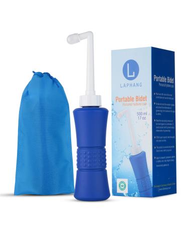 laphang Portable Bidet 500ml Blue Peri Bottle with Waterproof Pouch and Cap  PP + TPR, Leak Proof & Scratch Resistant Perineal Bottle for Postpartum Hemorrhoids Healing, Maternity Kit Essentials - Buy Online on GoSupps.com