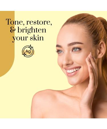 Clear Beauty 24K Gold Collagen & Squalene Daily Face Moisturizer - Hydrating, Firming & Brightening Anti-Aging Cream - Buy Online on GoSupps.com