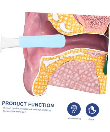 FOMIYES 10pcs Silicone Ear Cleaner Tips for Comfortable Ear Wax Removal Flexible Replacement Accessories for Safe Cleaning Compatible with Camera Tools - Buy Online on GoSupps.com