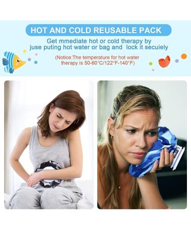 3-Piece Camouflage Style Ice Bag Pack for Injuries - 6, 9, 11 Reusable Hot/Cold Therapy Bags for Pain Relief - Ideal for Sports Injuries - Knee, Head, Leg - Screw Top Design - Buy Online on GoSupps.com