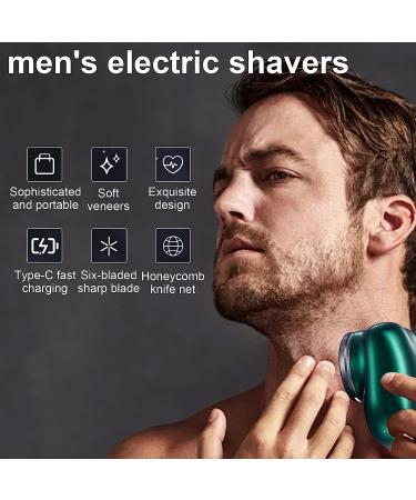 Mini Portable Electric Shaver - Wet and Dry Men's Shaver for Home, Car, and Travel - USB Charging (Blue) - Buy Online on GoSupps.com