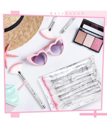 24 Pcs Fan Brushes: Slim Soft Facial Applicators with Quicksand Handle - Multi-Use Makeup Tools for Peel Mask & Blush - Includes Pouch Case - Buy Online on GoSupps.com