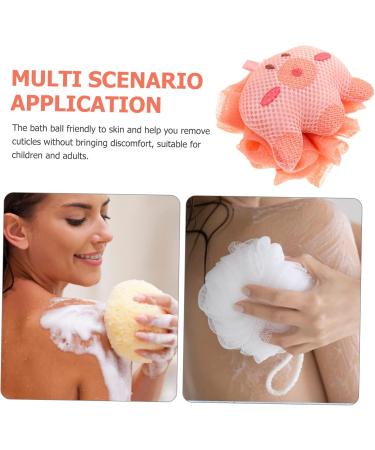 Angoily Cartoon Bath Ball Loofah Scrub Mesh Bath Sponge Bath Scrubber Shower Sponge Loofah Shower Luffa Puff Balls Cartoon Mesh Pouf Cleaning Loofah Ball for Bathing Child Body Hair Ring - Buy Online on GoSupps.com