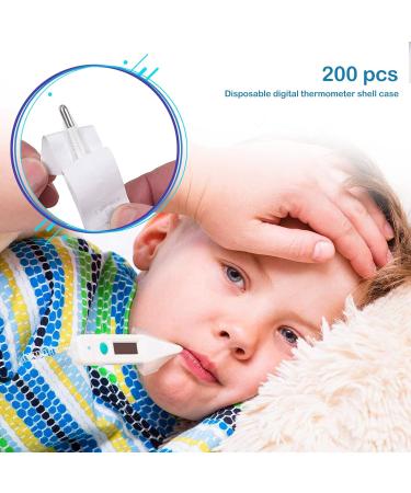 200-Pack Universal Digital Thermometer Covers One-Way Sausage & Electronic Thermometer Covers for Oral Armpit & Rectal Use - Buy Online on GoSupps.com