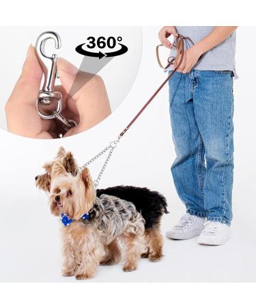 Tiesomes Double Dog Leash - 360 Rotatable Metal Leash for Dog Training | Healing-Free & Kausicher Splinters | Shop Now! - Buy Online on GoSupps.com