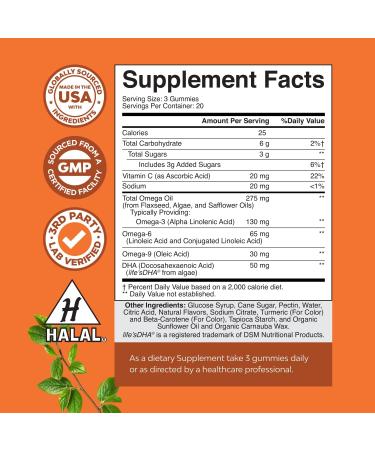 Bundle of Magnesium Glycinate 400mg Capsules for Mood Sleep and Relaxation Support and Omega 3-6-9 Vegetarian Gummies with DHA for Brain Heart Bone and Joint Health for Adults - Buy Online on GoSupps.com