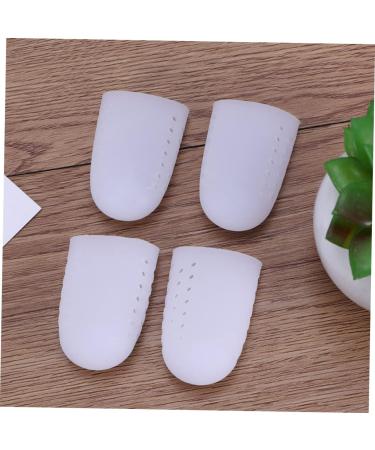 Healeved 2 Pair Big Toe Cushion Tubes - Silicone Toe Sleeves for Hammer Toes - Thumb & Finger Protectors - Size 2 White - Buy Online on GoSupps.com